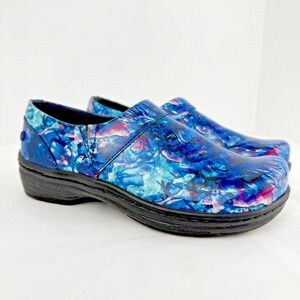 Klogs Mission Clogs Women 7M Multicolor Patent Comfort Work Nursing Slip On Shoe